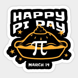 Happy Pi Day Pi Pie March 14 Sticker